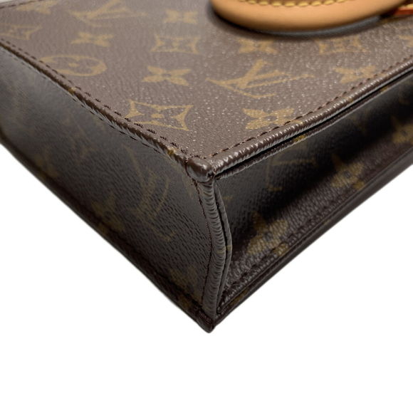 LOUIS VUITTON Petit Sac Plat Shoulder Handbag M442 Monogram Canvas - Picture 8 of 12